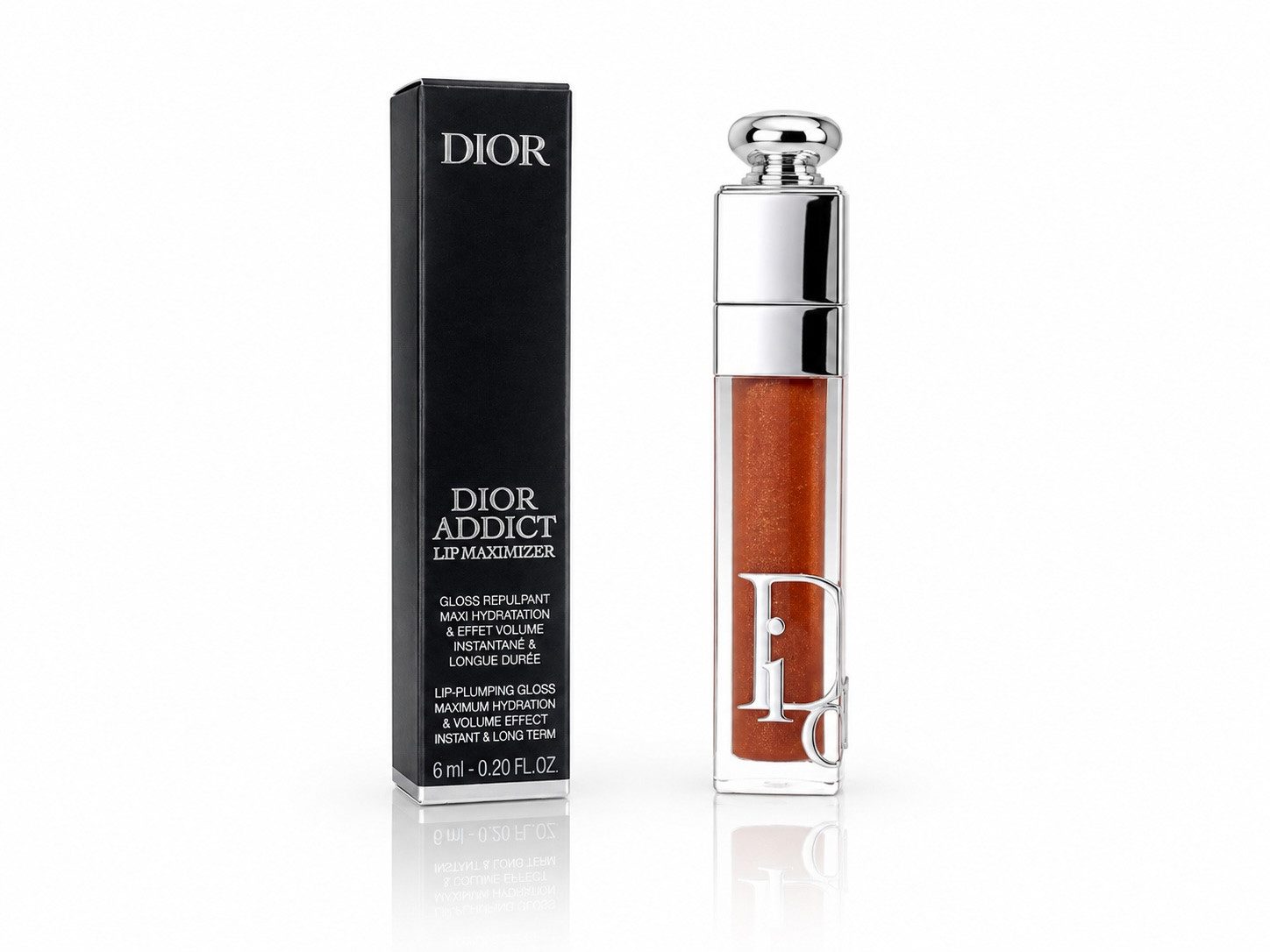 Dior Lipgloss Addict Lip Maximizer 021 Shimmer Tangerine 6ml Plumping Lip Gloss
