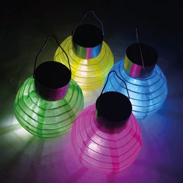 Bestlivings LED Lampion Solar, LED fest integriert, Solar Lampion LED, Ø10cm, wetterbeständige Gartenleuchte, Party Licht