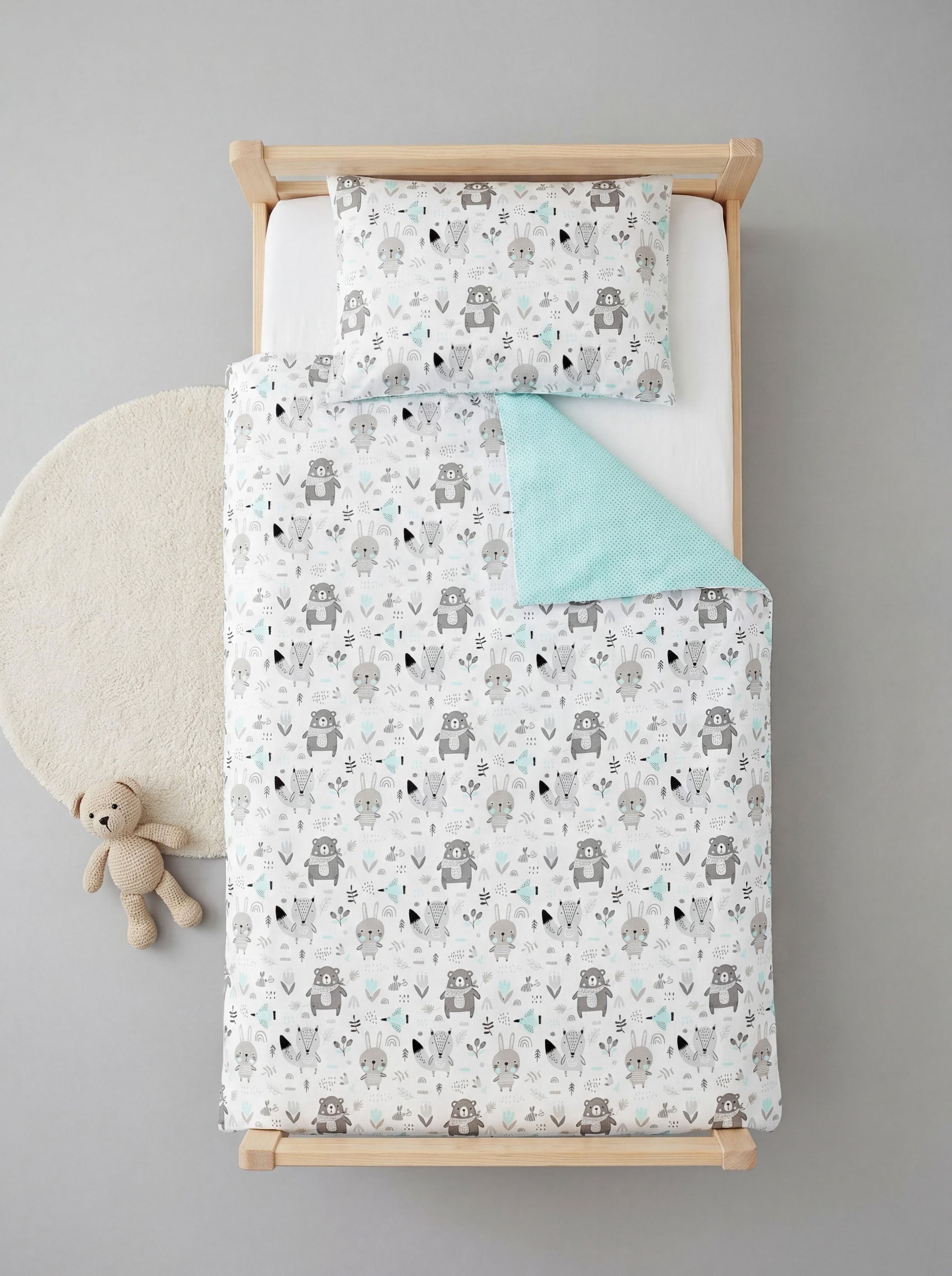 TupTam Kinderbettwäsche TupTam Kinder Bettwäsche Gemustert 2-Teilig Wendebettwäsche