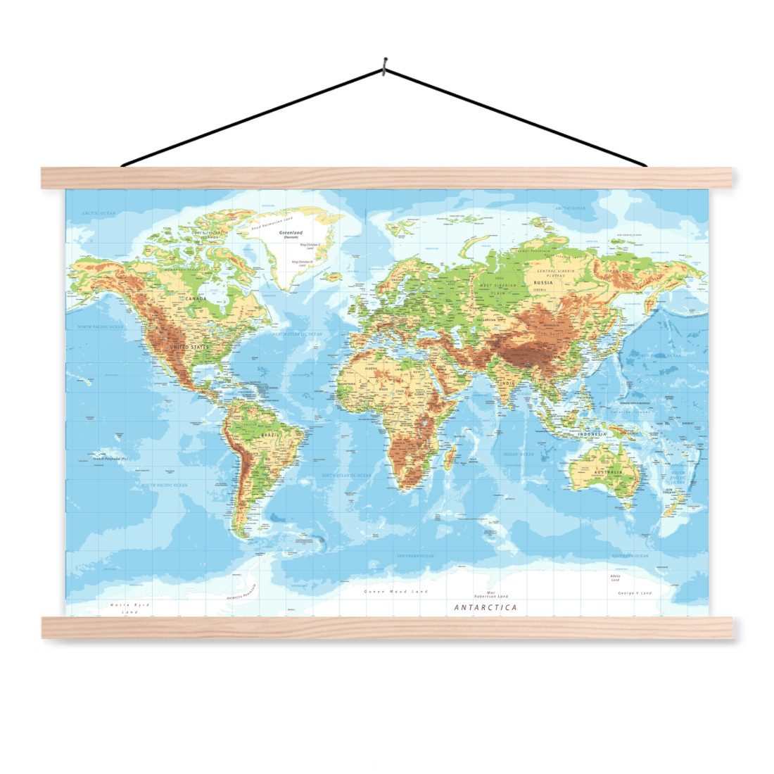 MuchoWow Poster Weltkarte - Atlas - günstig online kaufen