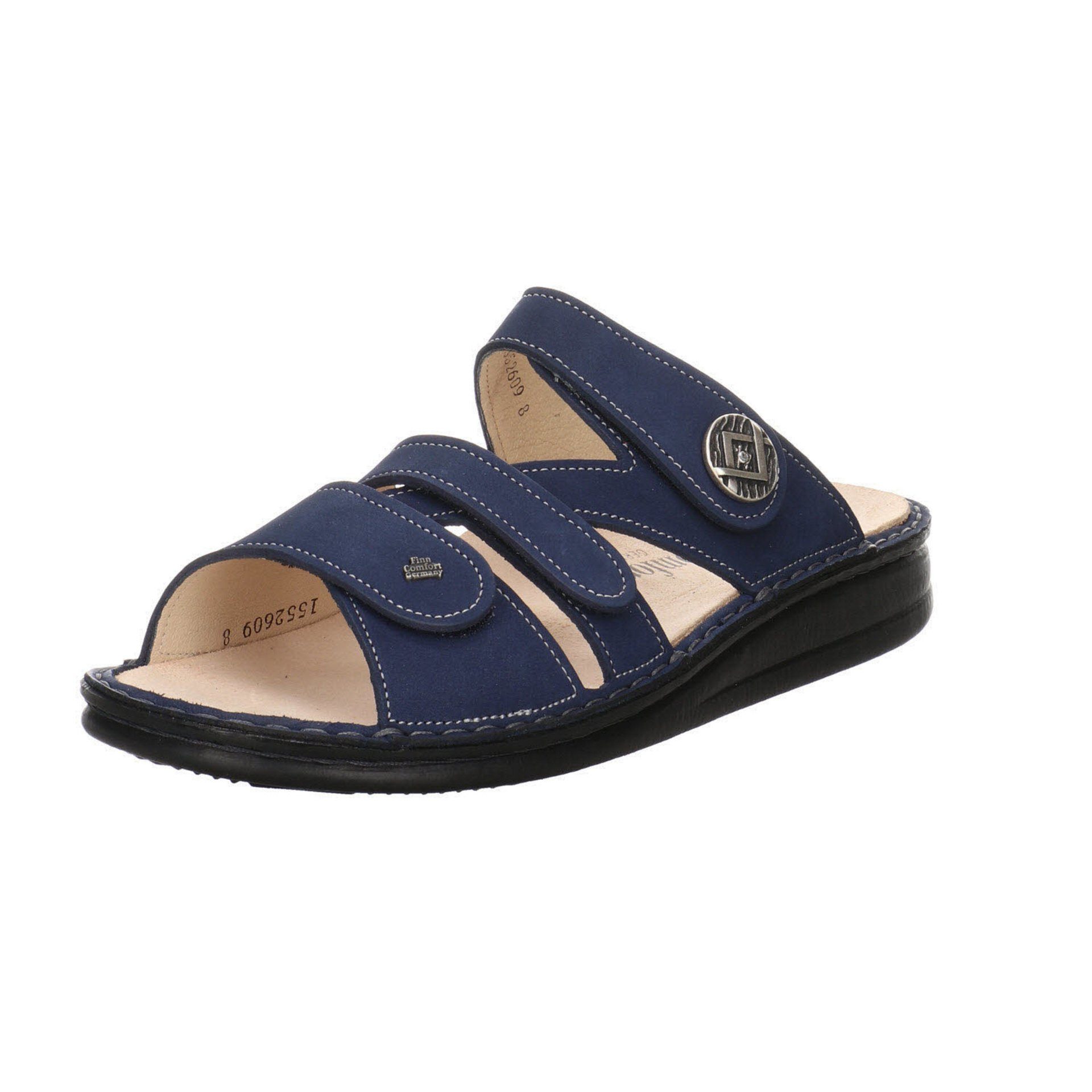 Finn Comfort Damen Pantoletten Sandalen Agueda Pantolette Hausschuh Nubukleder ATOLL