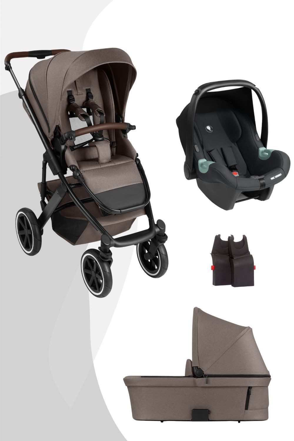 ABC Design Kombi-Kinderwagen Salsa 5 Air 3in1 inkl. Tulip Babyschale und Adapter
