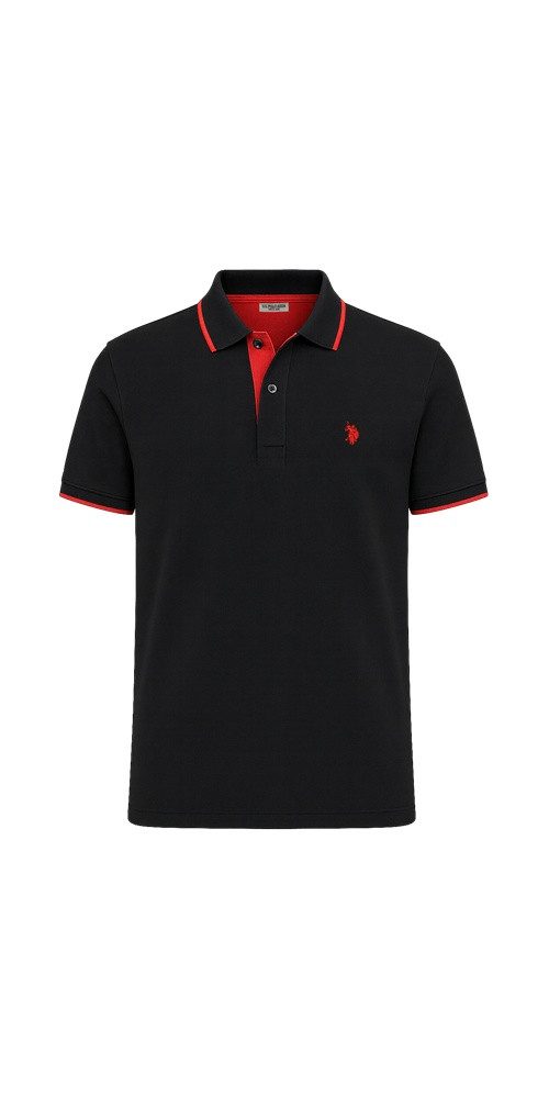 U.S. Polo Assn. Poloshirt US16300 (Baumwolle) schwarz Herren günstig online kaufen