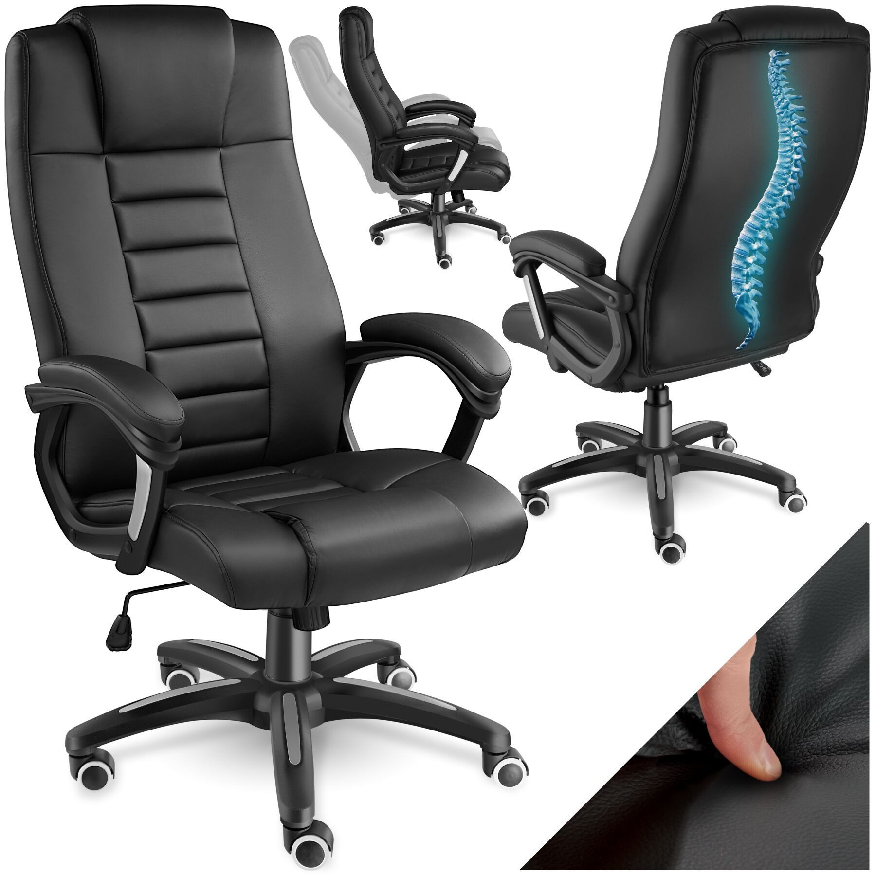 tectake Chefsessel Bürostuhl (Set., 1 St), günstig online kaufen