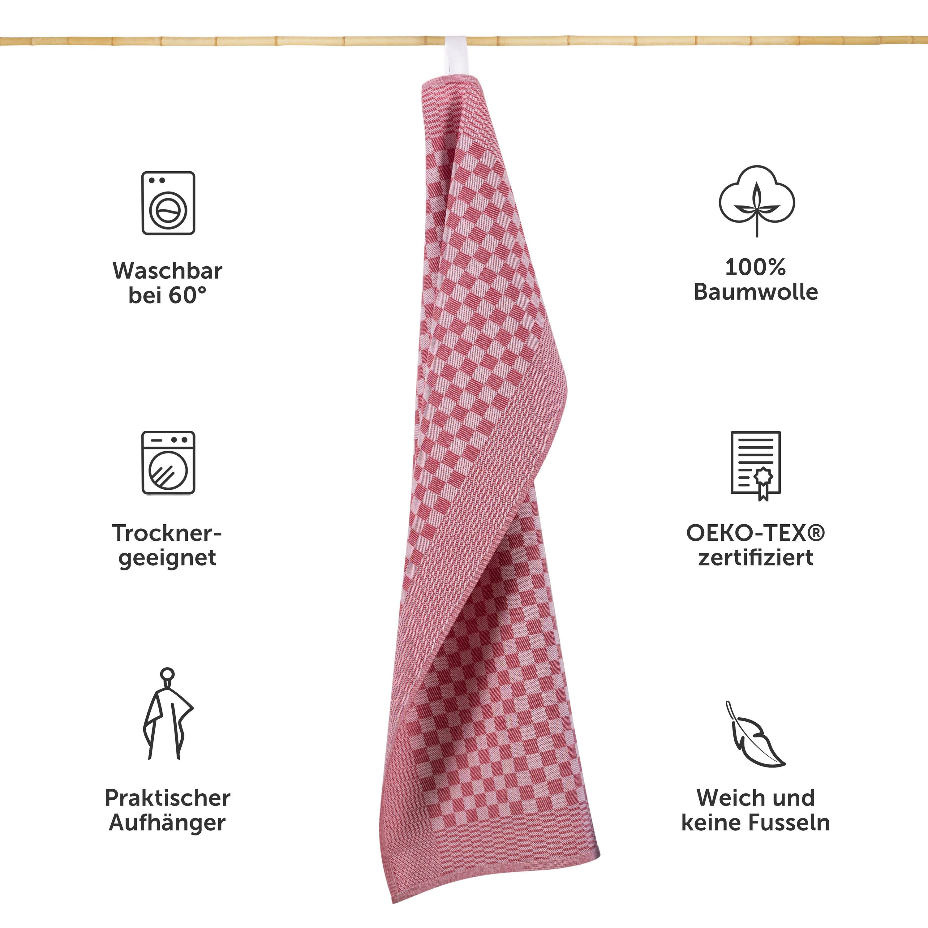 Blumtal Geschirrtuch Premium Geschirrhandtücher in 50 x 70 cm, (Set, 10-tlg günstig online kaufen