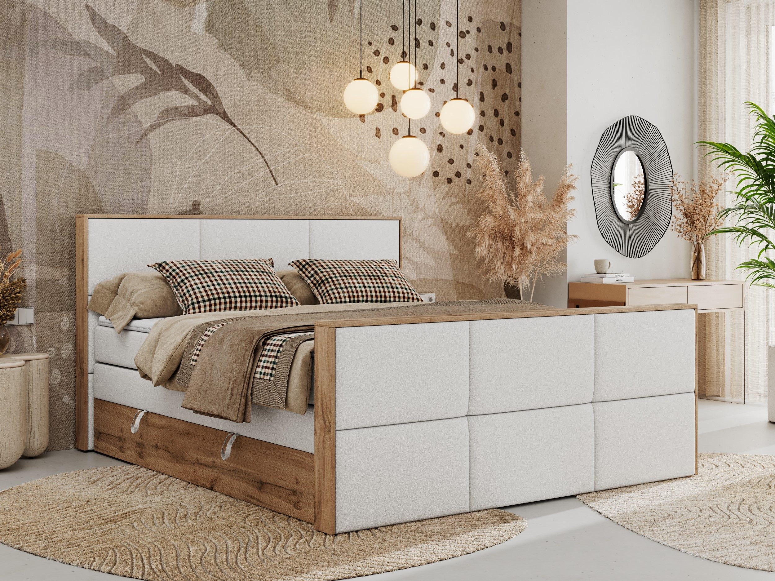MKS MÖBEL Boxspringbett ALBERO 2 KING günstig online kaufen