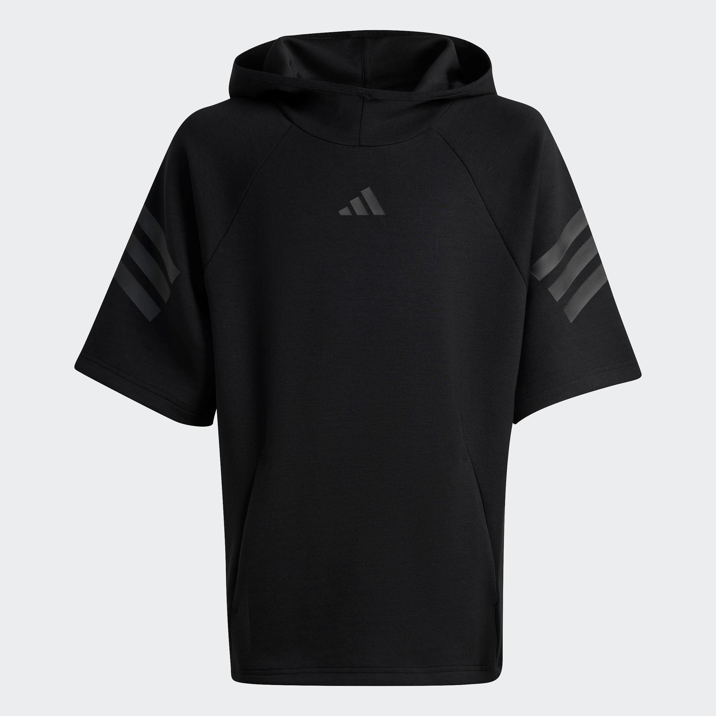 Kapuzensweatshirt FUTURE ICONS 3-STREIFEN KURZARM-HOODIE