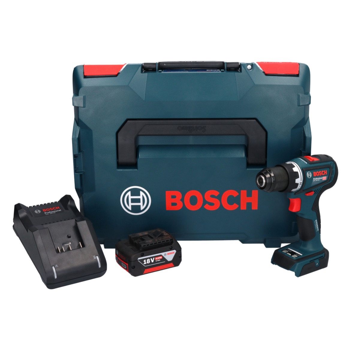 Thumbnail - Bosch Professional Akku-Schrauber GSR 18V-90 C Professional Akku Bohrschrauber 18 V 64 Nm Brushless + 1