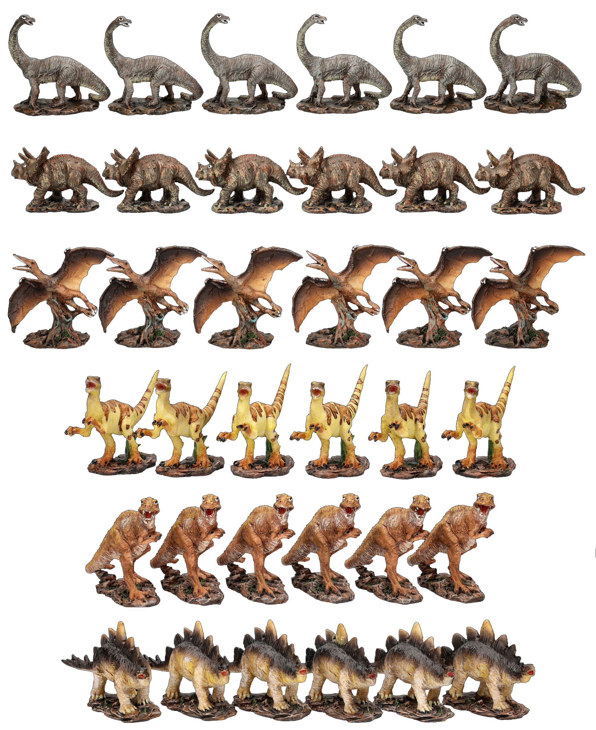 Figuren Shop GmbH Dekofigur Dinosaurier Фігурки Set – 36 Mini Dino Фігурки Sammler Deko 7,5 cm