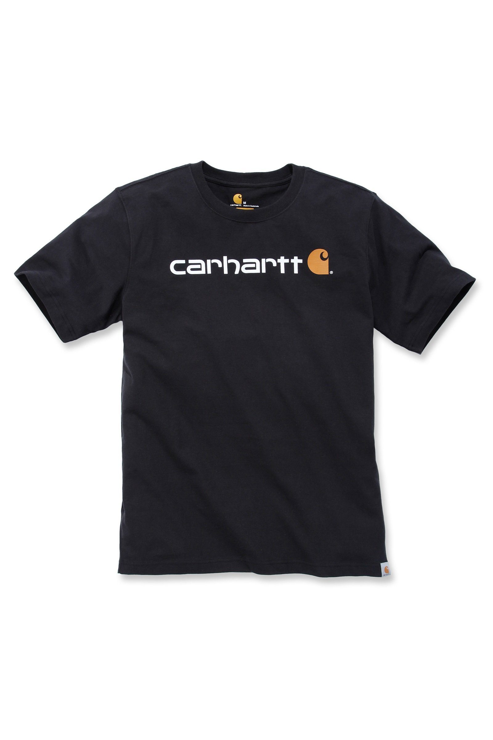 T-Shirt T-Shirt Short-Sleeve Relaxed Adult Heavyweight black Graphic Herren Fit Carhartt Carhartt Logo