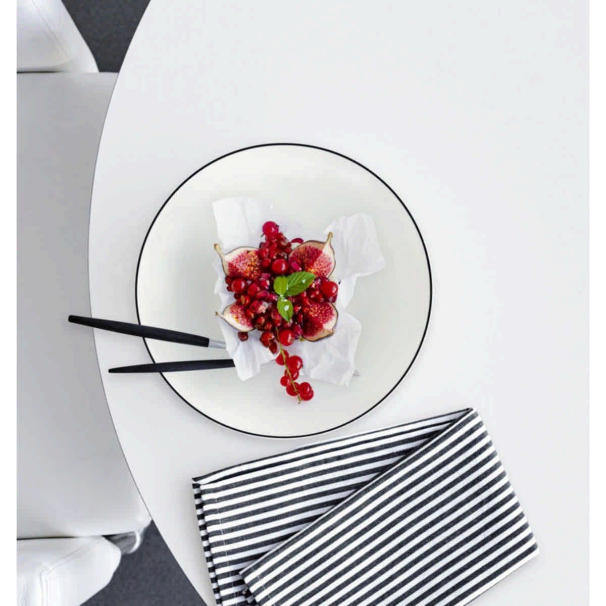 ASA SELECTION Speiseteller A Table Ligne Noire, d: 31,5 cm