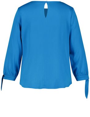 Samoon Klassische Bluse Blusenshirt mit Knoten-Details am Arm
