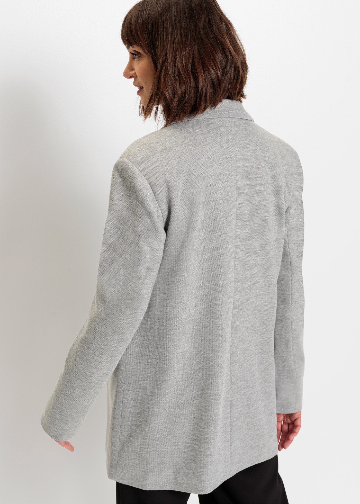 bonprix Jerseyblazer (1-tlg) mit Reverskragen, lockere Passform, aus Viskose und Polyester