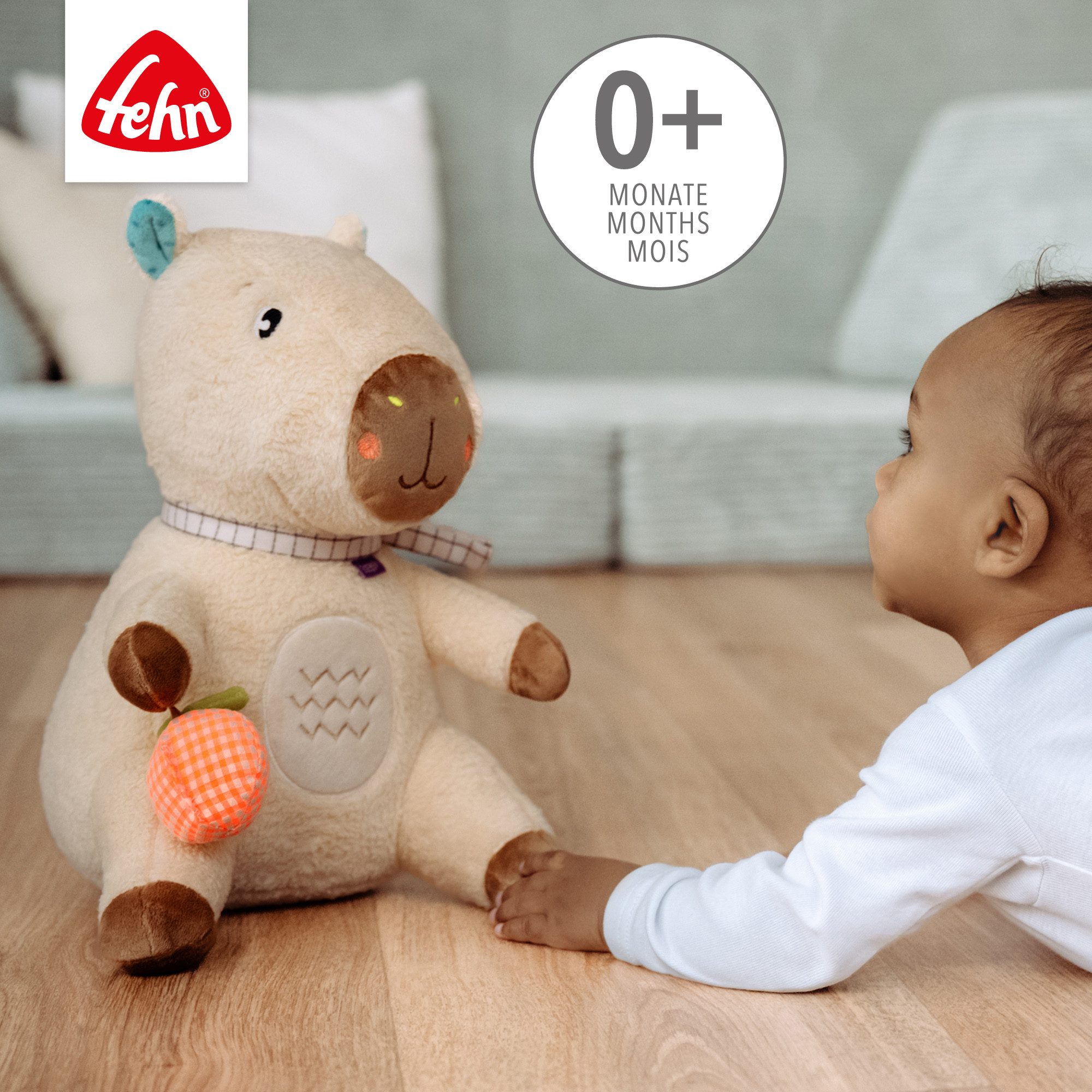 Fehn Kuscheltier Capybara Clara, Capybara XL