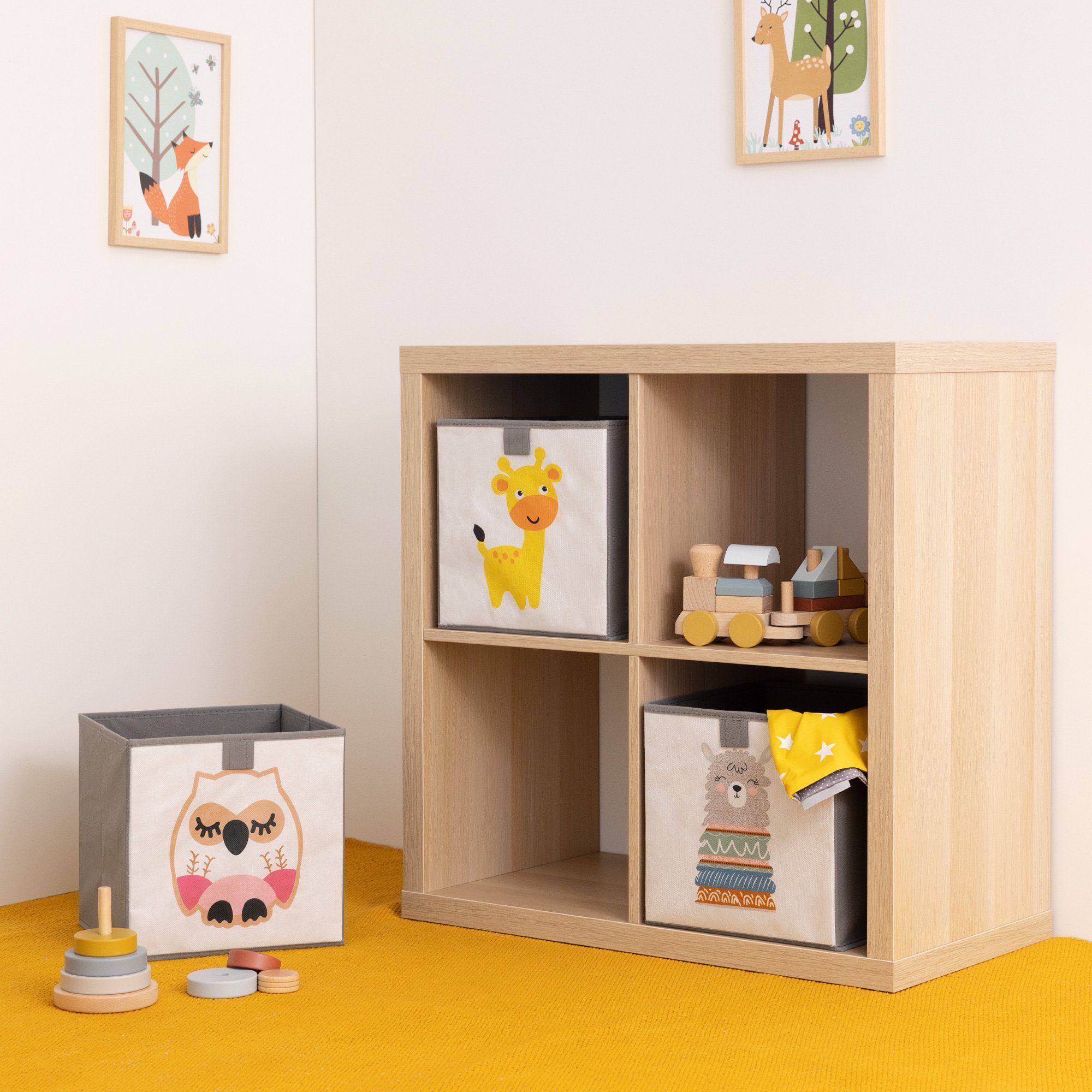Navaris Auflagenbox Kinder Aufbewahrungsbox 3er Set günstig online kaufen