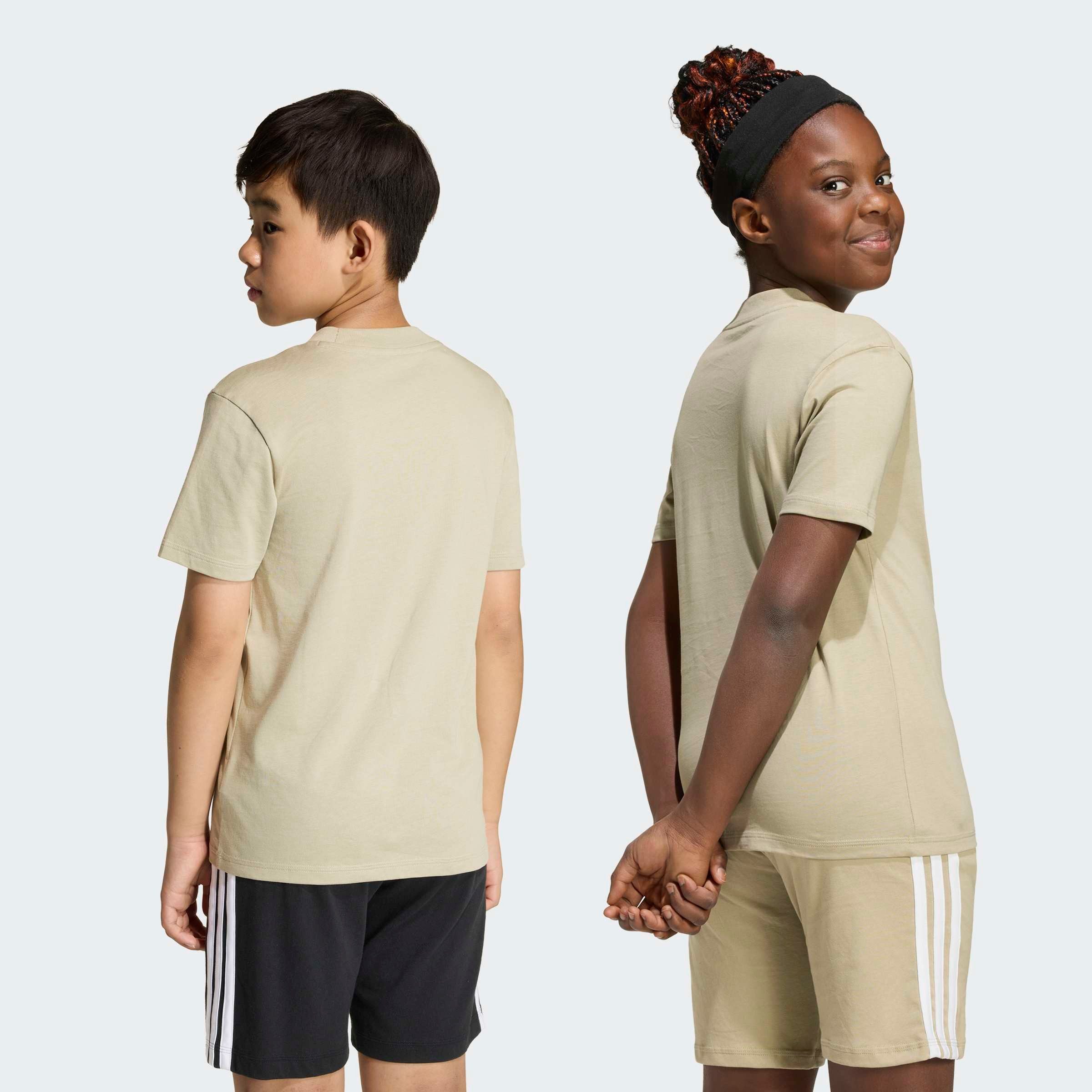 adidas Sportswear T-Shirt ESSENTIALS KIDS für Kinder und Teens, mit Rundhalsausschnitt, aus 100 % Baumwolle