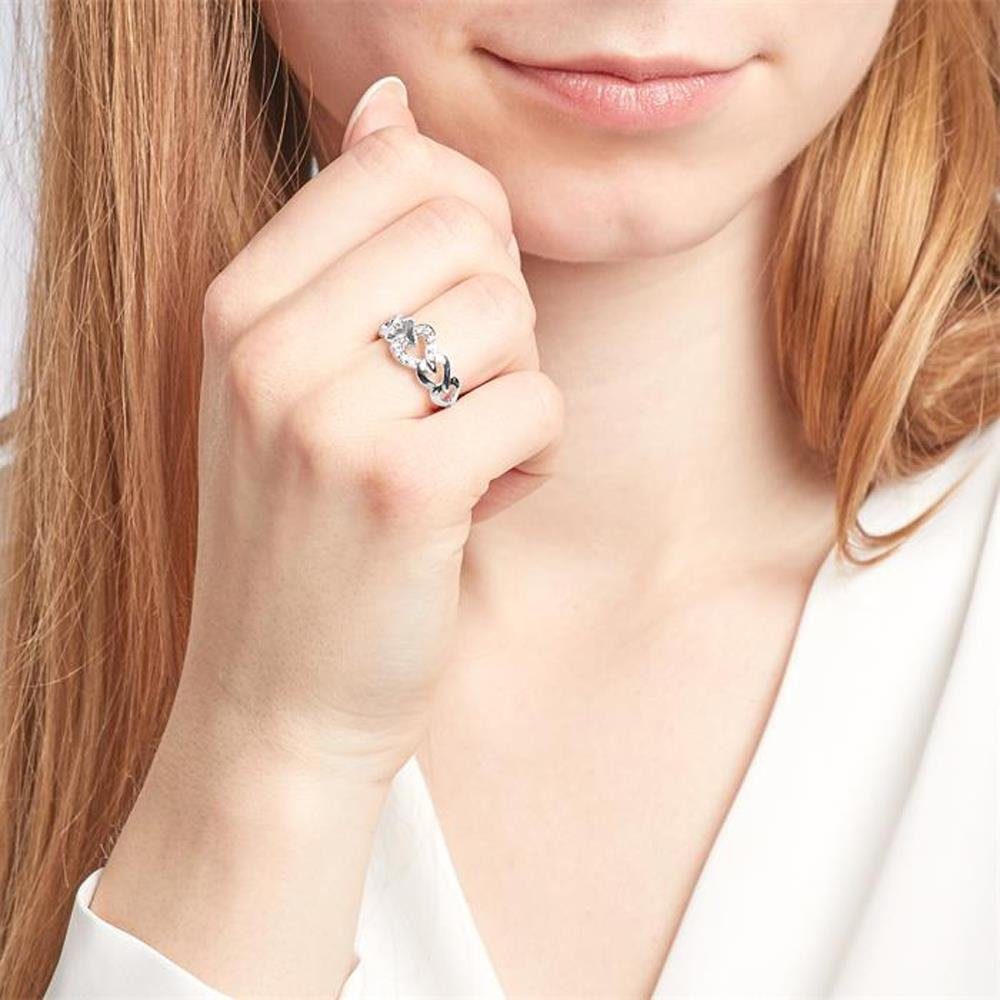 Unique Silberring 925 Silber Ring mit Herzen und Zirkonia SR0107 günstig online kaufen