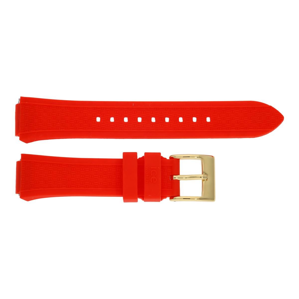ice-watch Armband Ice-Watch Ersatzuhrband Boliday Red, Silikon 023985 (kein Set, 1-tlg., kein Set)