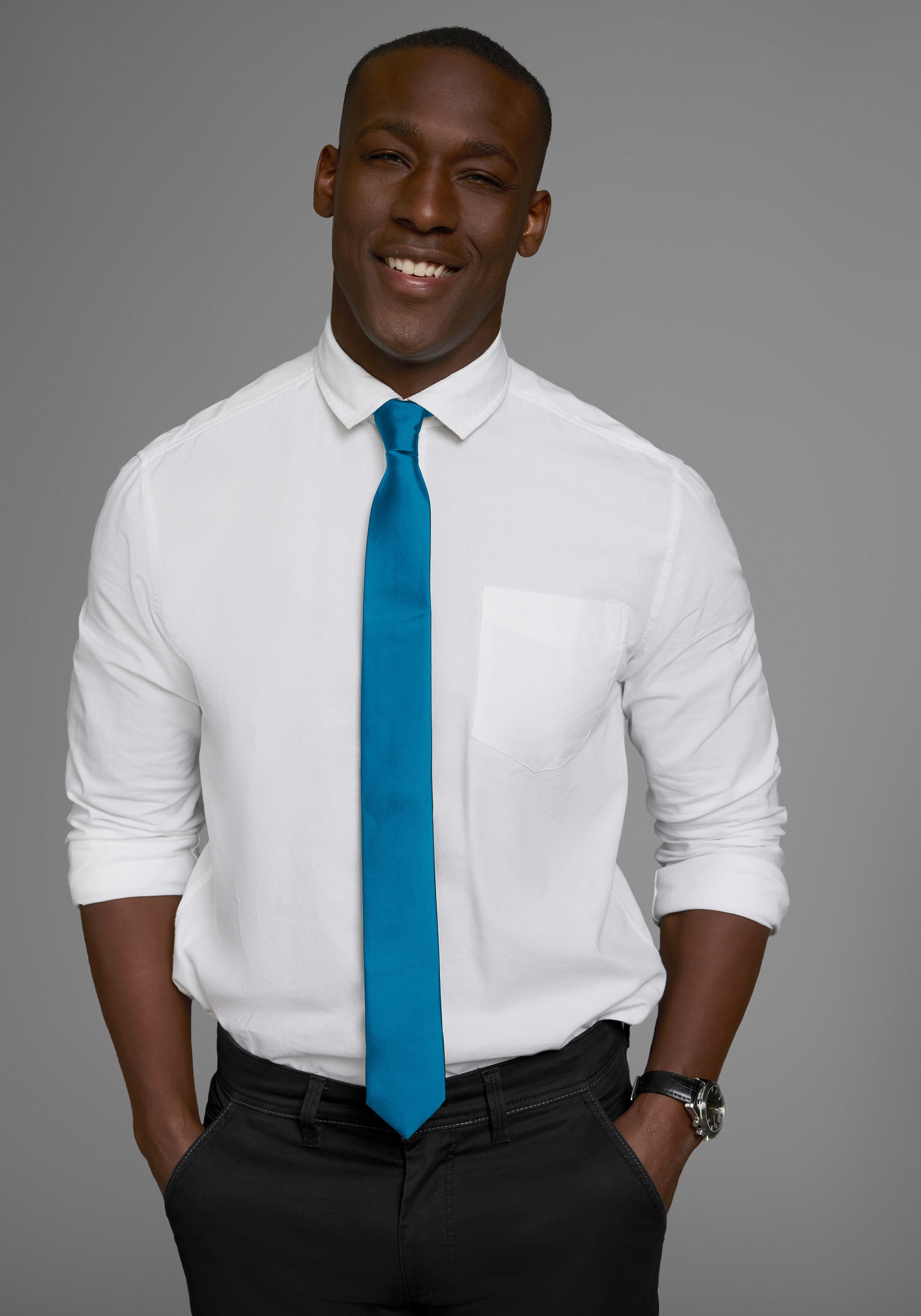 Man's World Krawatte in klassischen Farben & Slim-Breite - neue Farben bordeaux & petrol