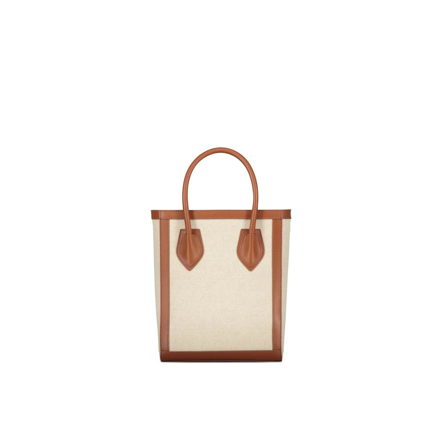 Balmain Henkeltasche Logo Natur