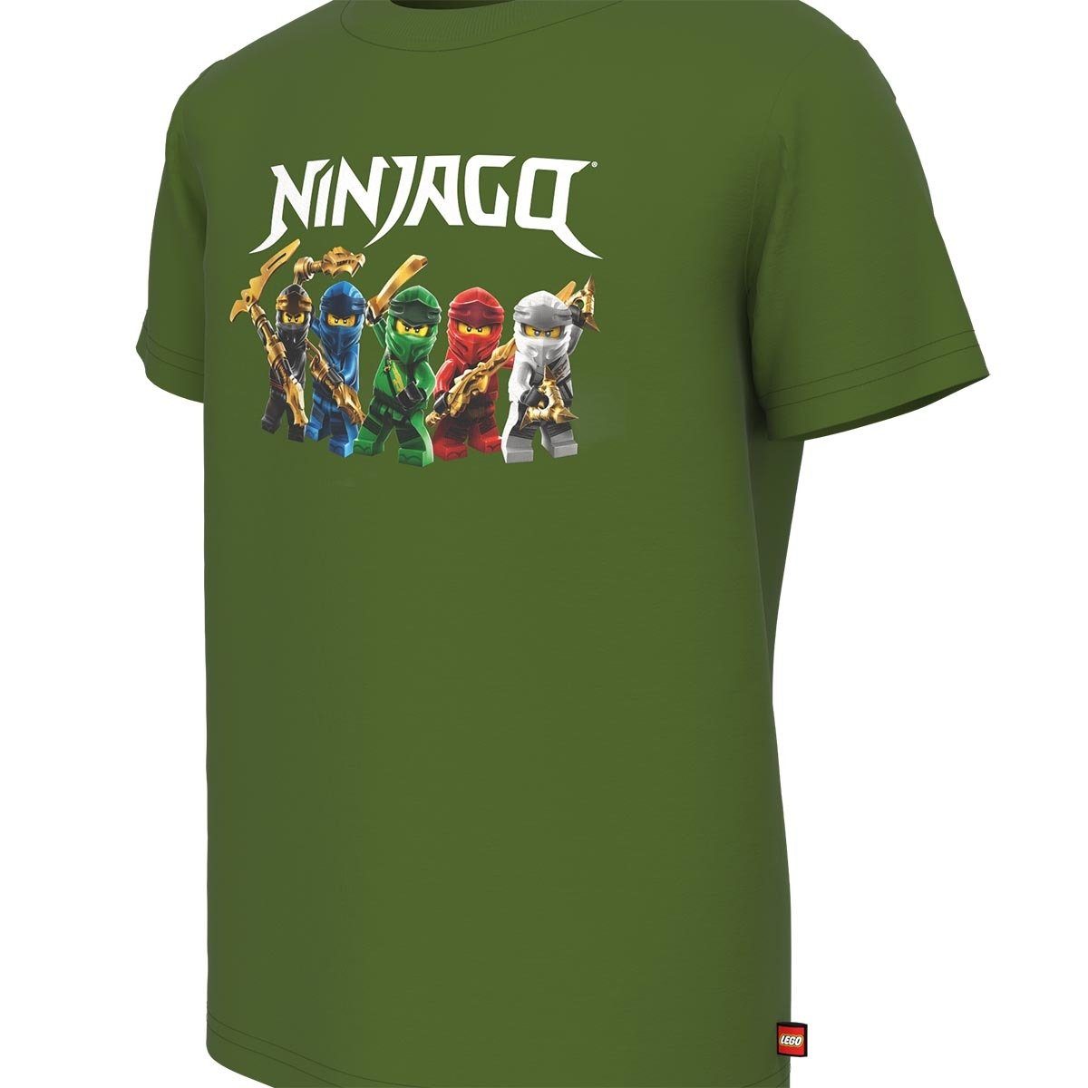 LEGO® Wear T-Shirt LEGO Ninjago - (1-tlg) Melange 121 LWTAYLOR Green