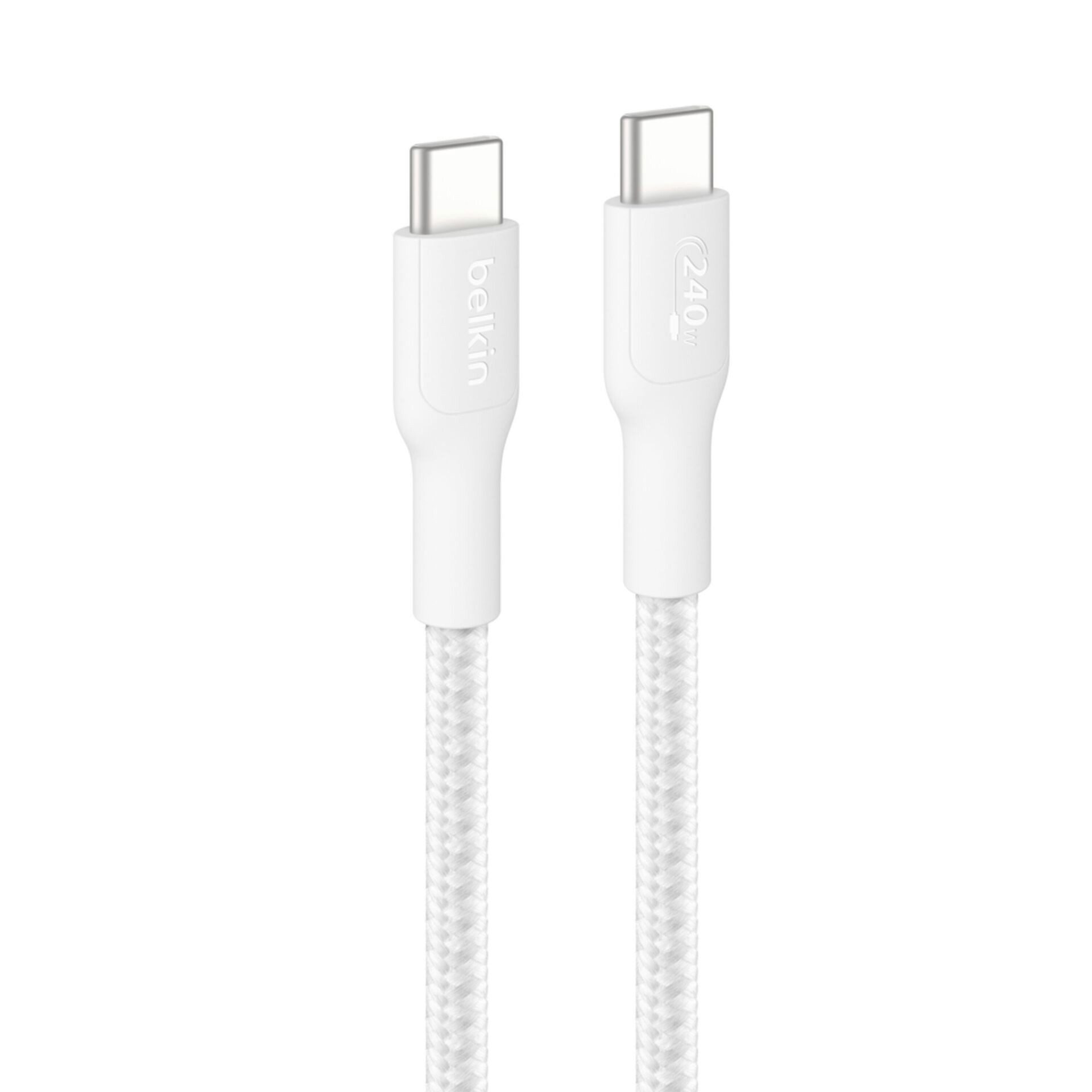 Belkin BoostCharge Pro geflochtenes USB-C-/USB-C-Kabel (240 W) USB-Kabel, USB-C, (300 cm)