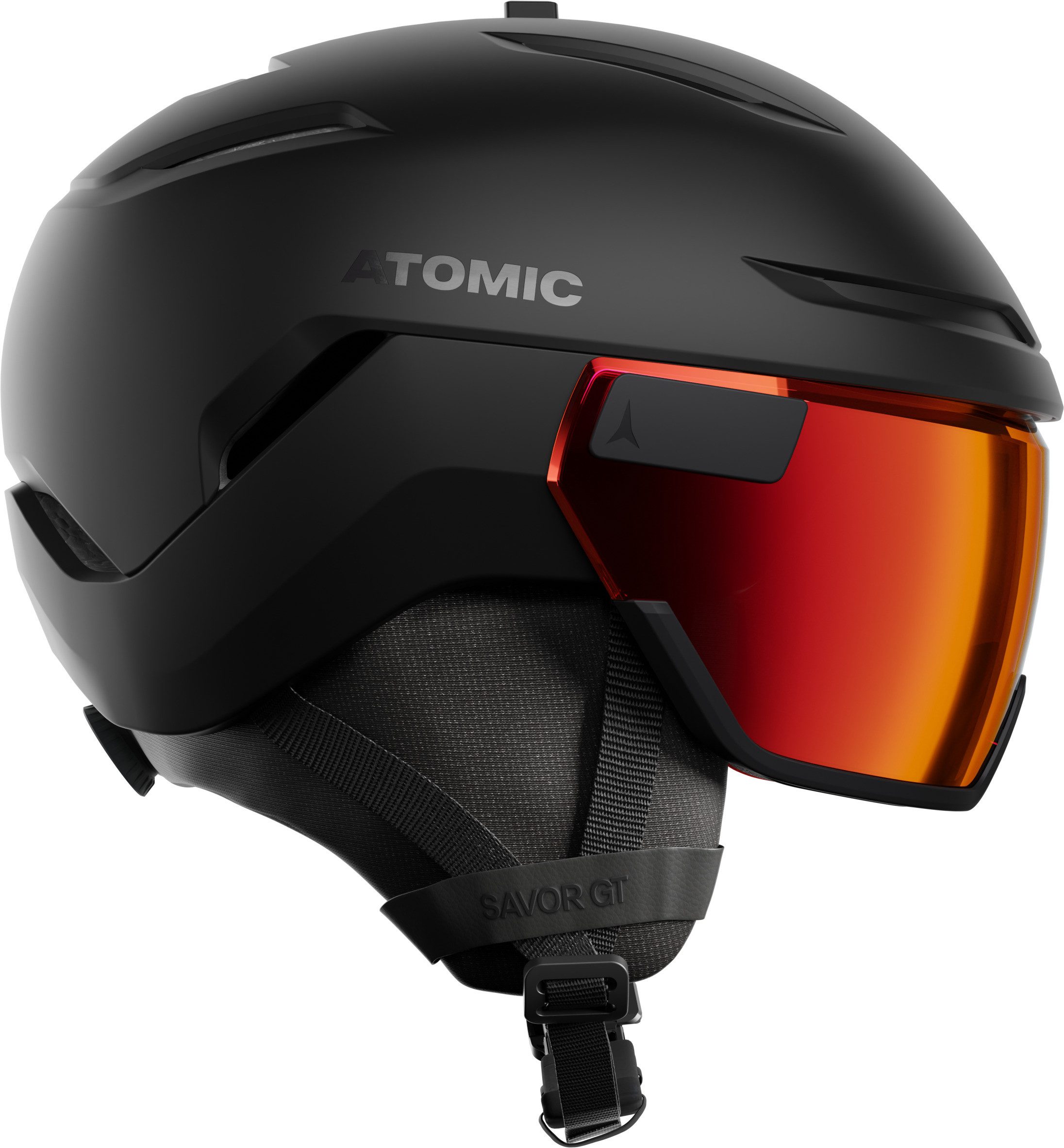 Atomic Skihelm SAVOR GT VISOR STEREO Black Black/