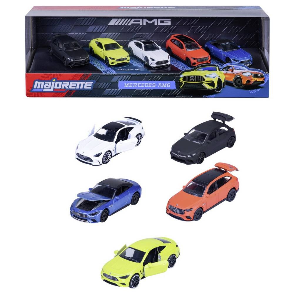 majORETTE Spielzeug-Auto Mercedes Benz Mercedes-AMG 5 Pieces Giftpack Fertigmodell PKW Modell