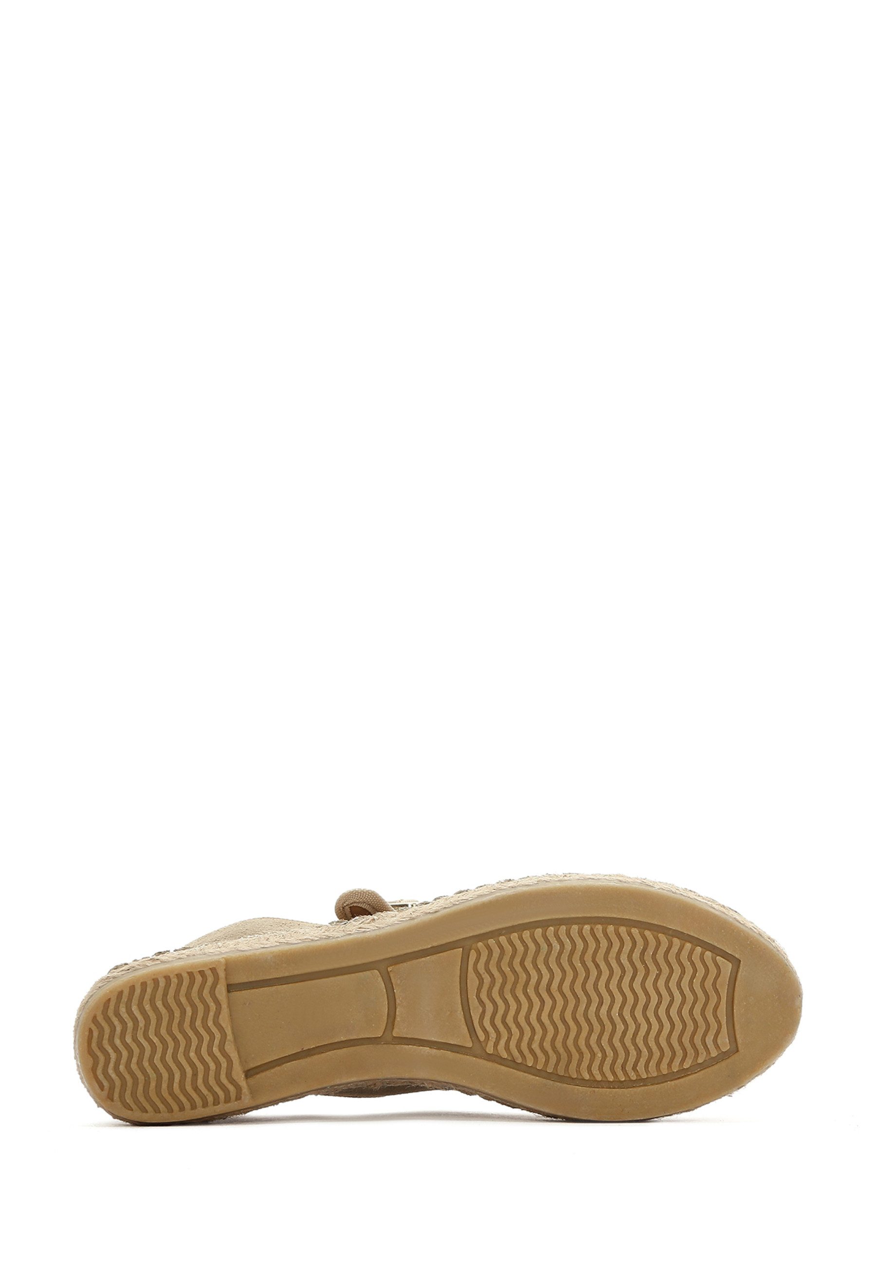 Derimod Espadrilles aus Wildlederimitat Lederfutter, Absatz 2 cm
