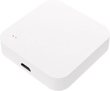 Luminea Home-Control WLAN-Steuerungsmodul RC-350.duo ZigBee WLAN Gateway Smart Home Zentrale App WiFi Mesh, für zum Steuern kompatibler Geräte, z.B. elektrische Türschließzylinder oder Heizkörper-Thermostate