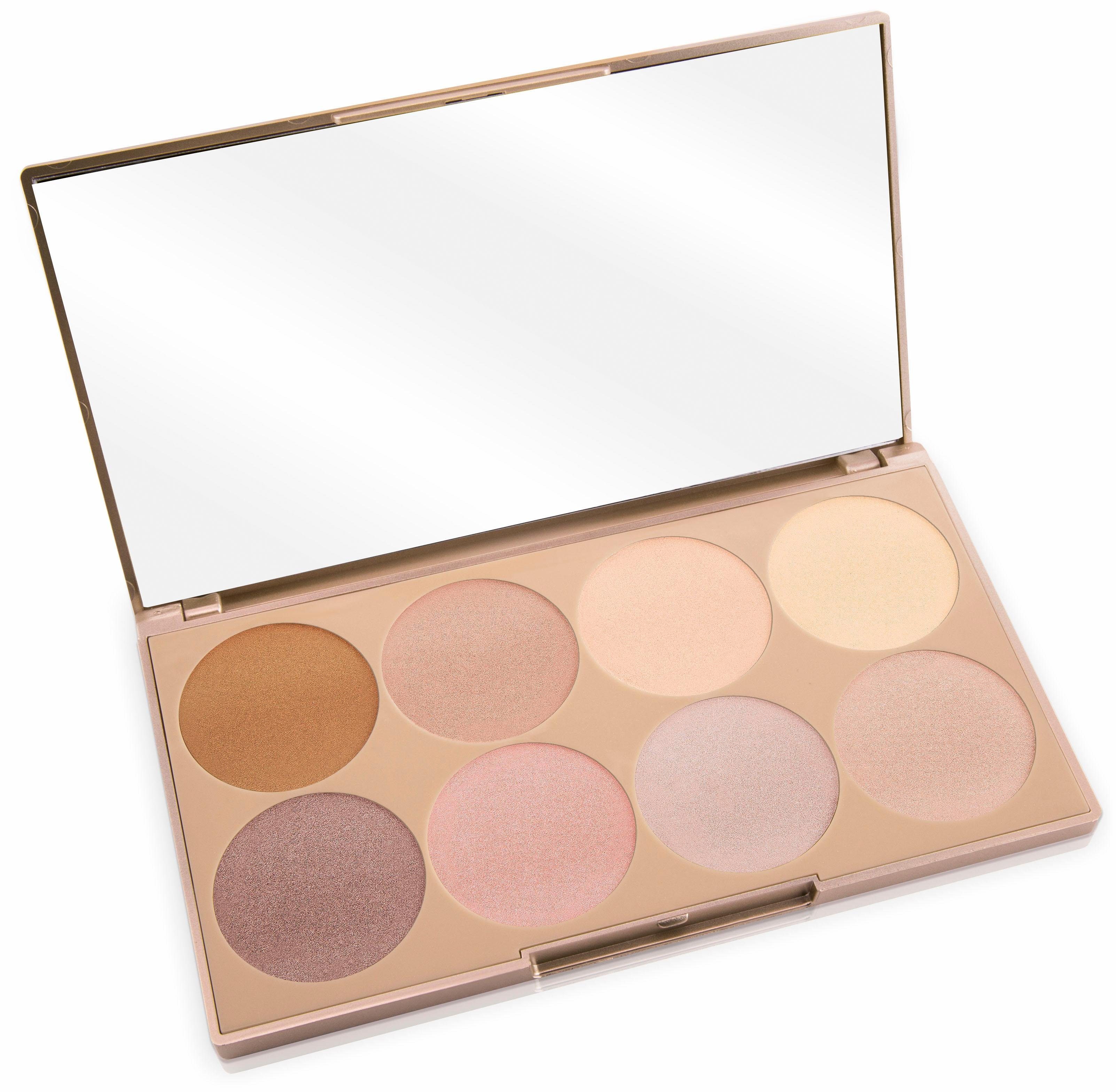 Luvia Cosmetics Highlighter-Palette Contouring Essential 8 Shades 8-tlg., - 1, Glow Vol. Prime Farben