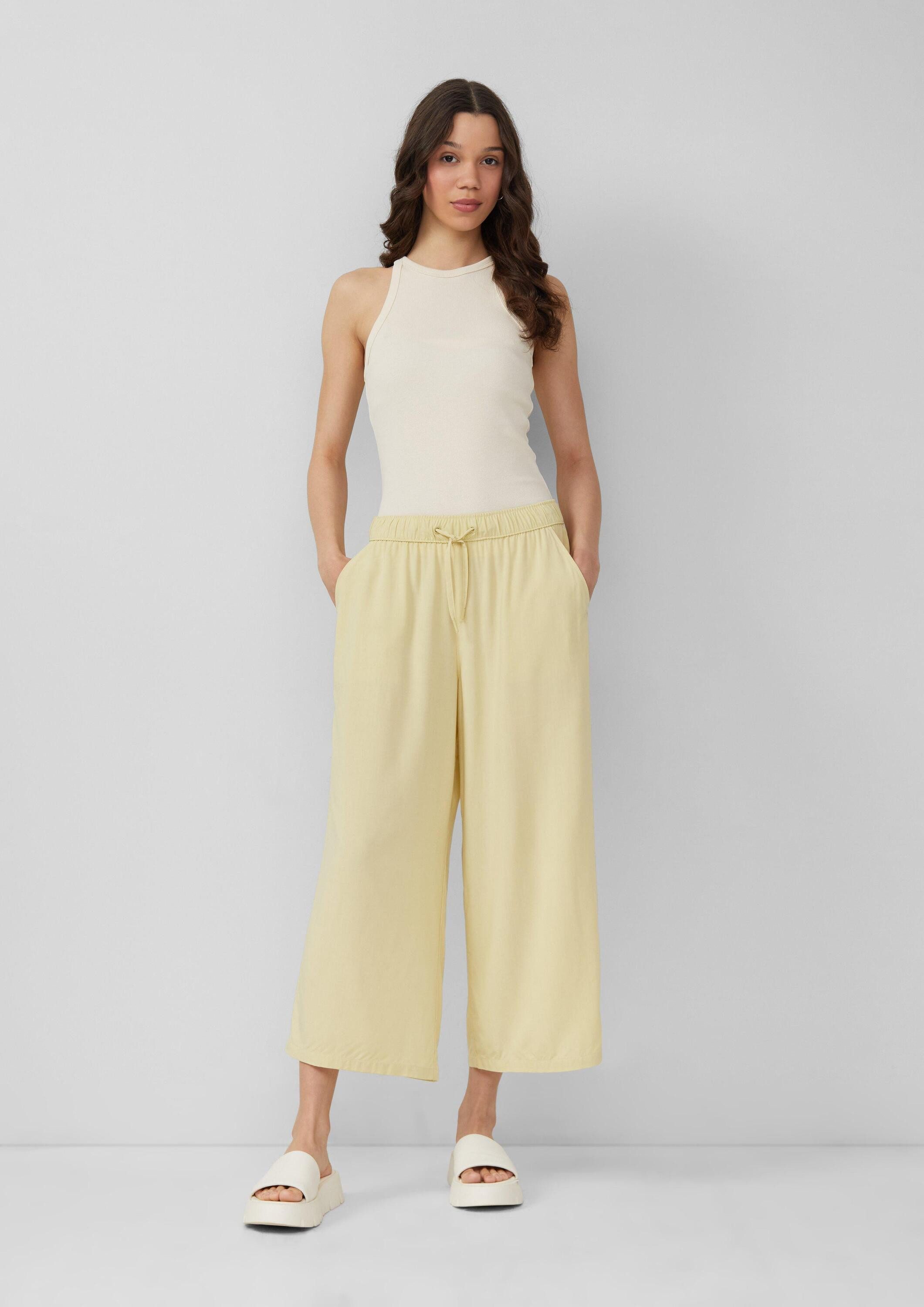 QS Culotte Hose Culotte aus Viskose günstig online kaufen