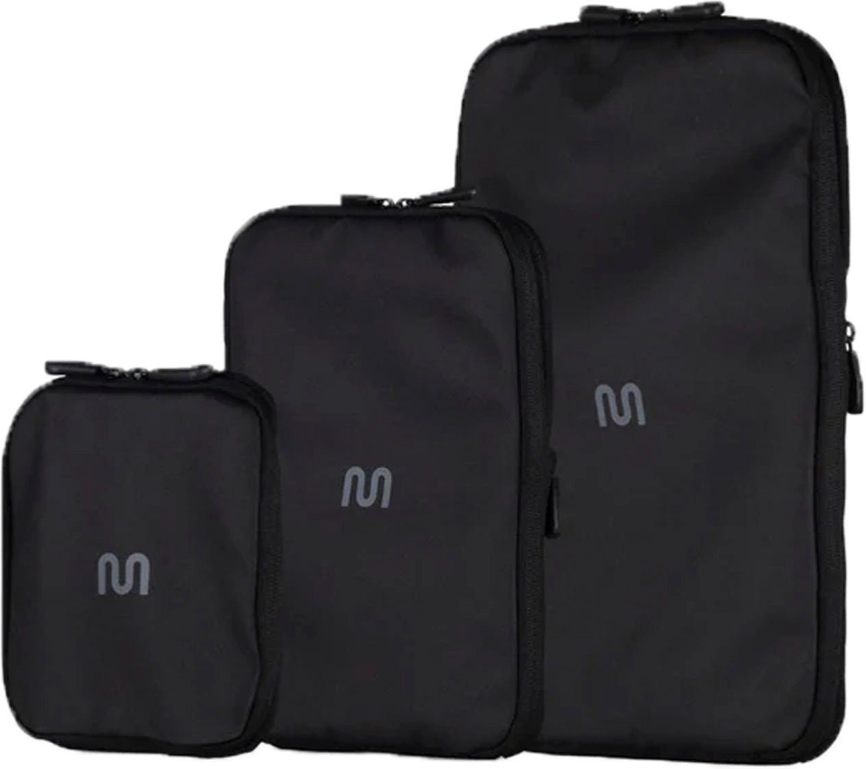 schwarz onemate Packtaschen-Set, (Set) Kofferorganizer