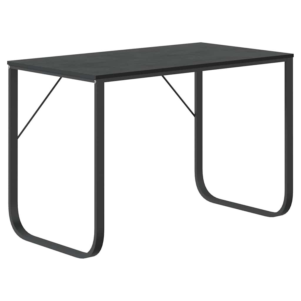 vidaXL Schreibtisch Computertisch Schwarz 110x60x73 cm Holzwerkstoff