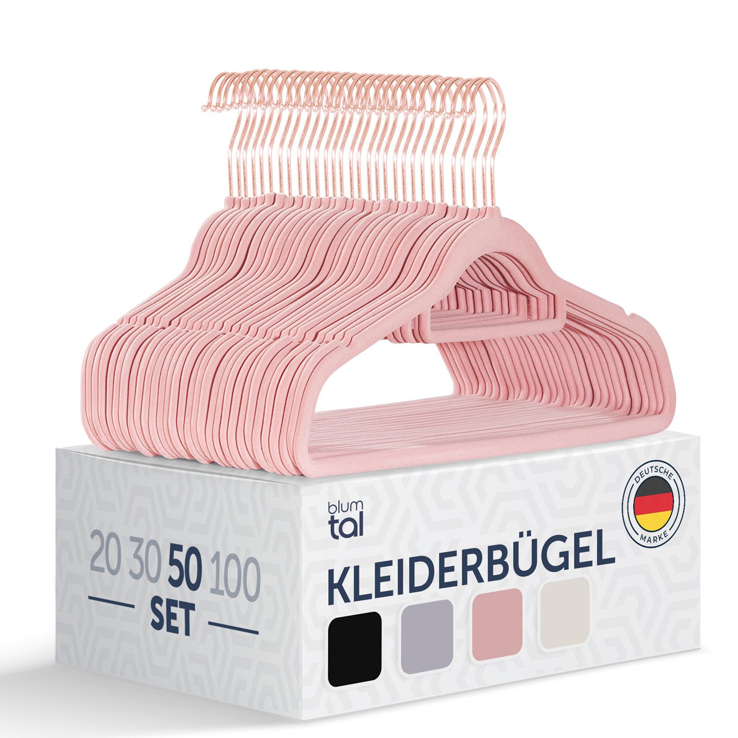 Blumtal Kleiderbügel Rutschfest - Samtoptik - günstig online kaufen