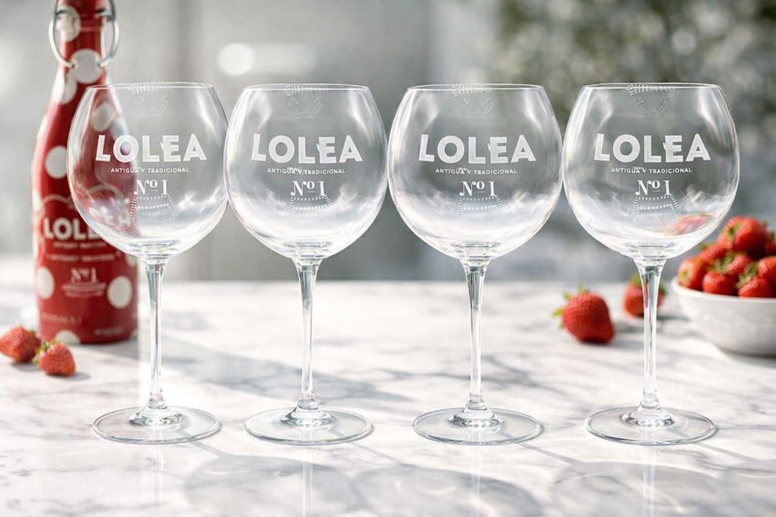 Ballon Gläser-Set Lolea Sangria No.1 Stilglas Ballonglas – 4er Set Original Lolea Gläser