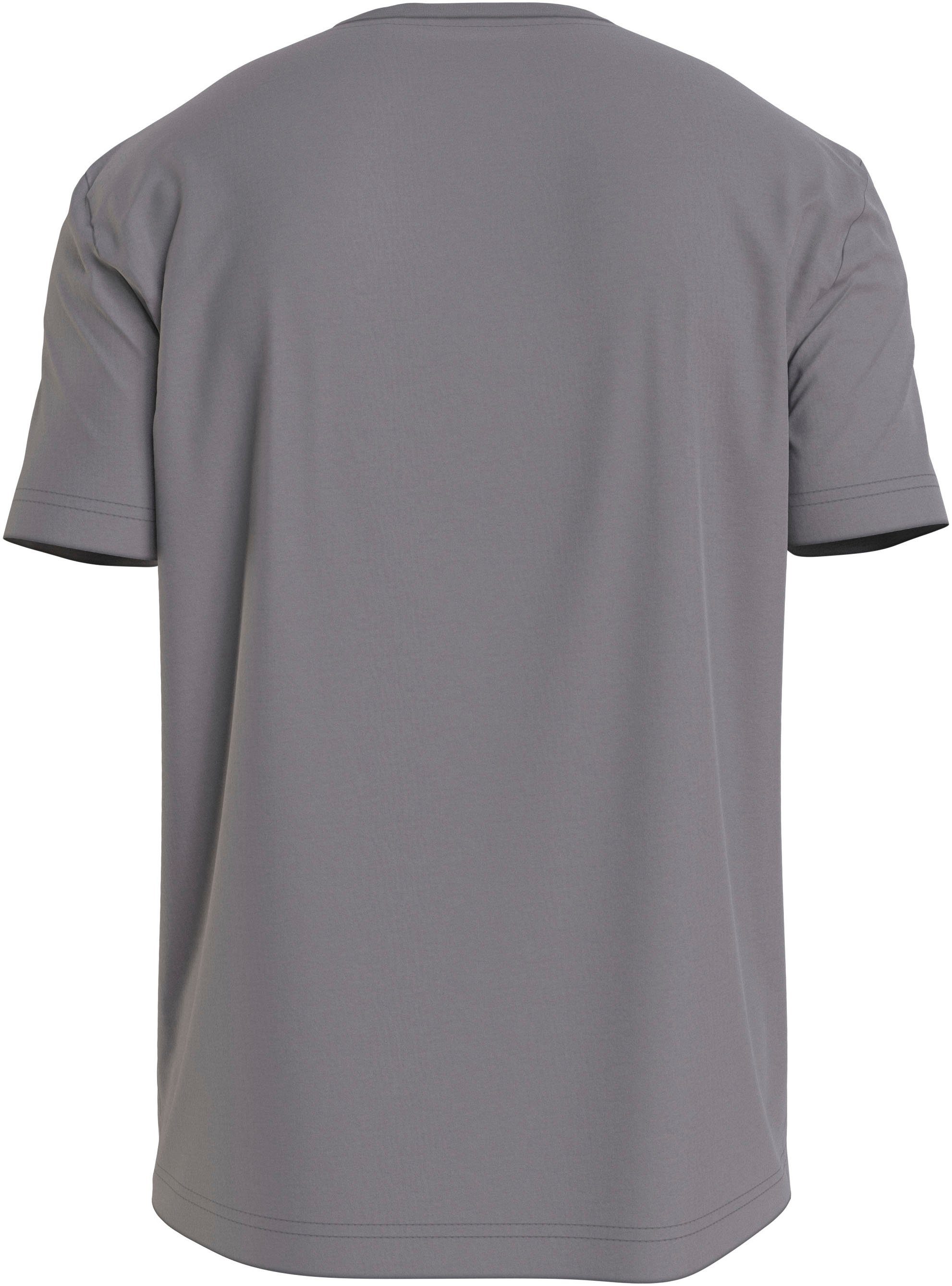 T-SHIRT mit Sublunar Klein T-Shirt INTERLOCK Markenlabel LOGO Calvin MICRO
