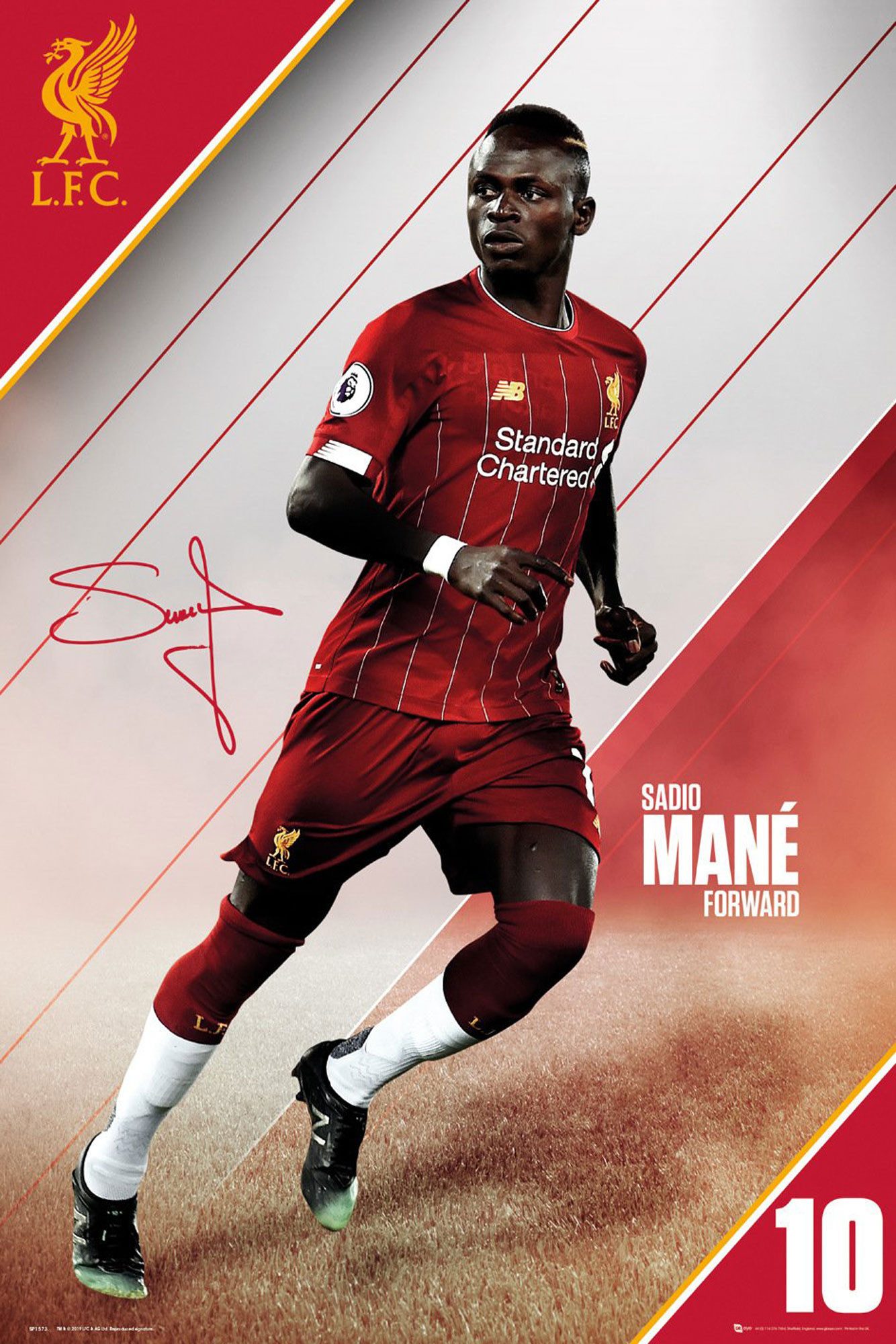 Poster Fußball - Poster - FC Liverpool - Mane 19/20