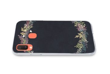 MuchoWow Handyhülle Girlande - Pastell - Sommer, Handyhülle Samsung Galaxy A20e, Smartphone-Bumper, Print, Handy