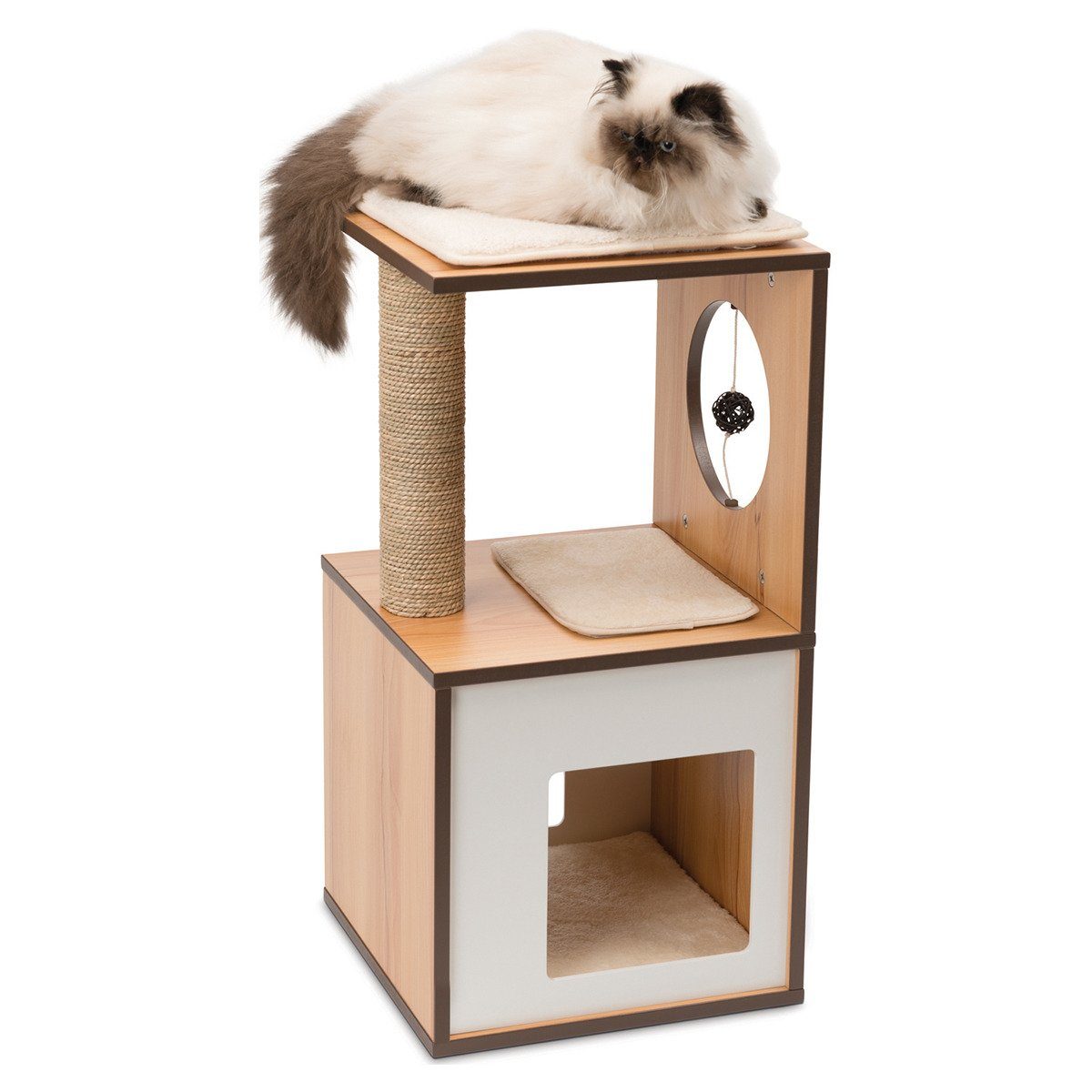 Vesper Kratzbaum V-Box small walnuss