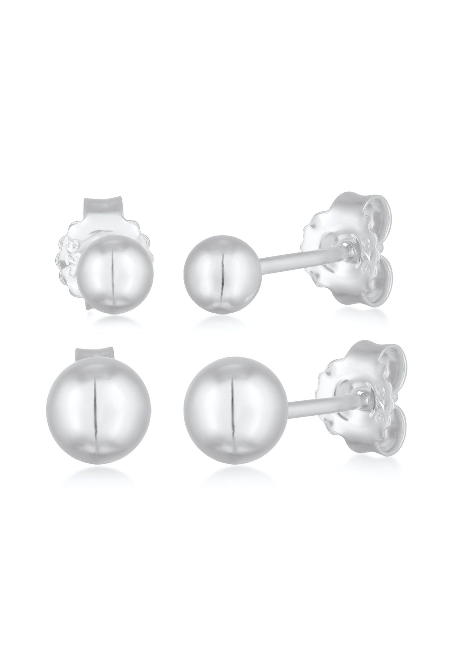Elli Paar Серьги-гвоздики Kugel Серьги-гвоздики 2er Set 925 Silber, Kugel