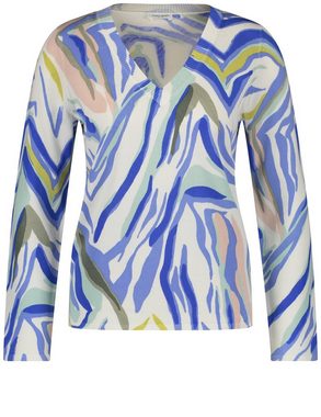 GERRY WEBER Rundhalspullover Pullover mit breiter Ausschnittblende