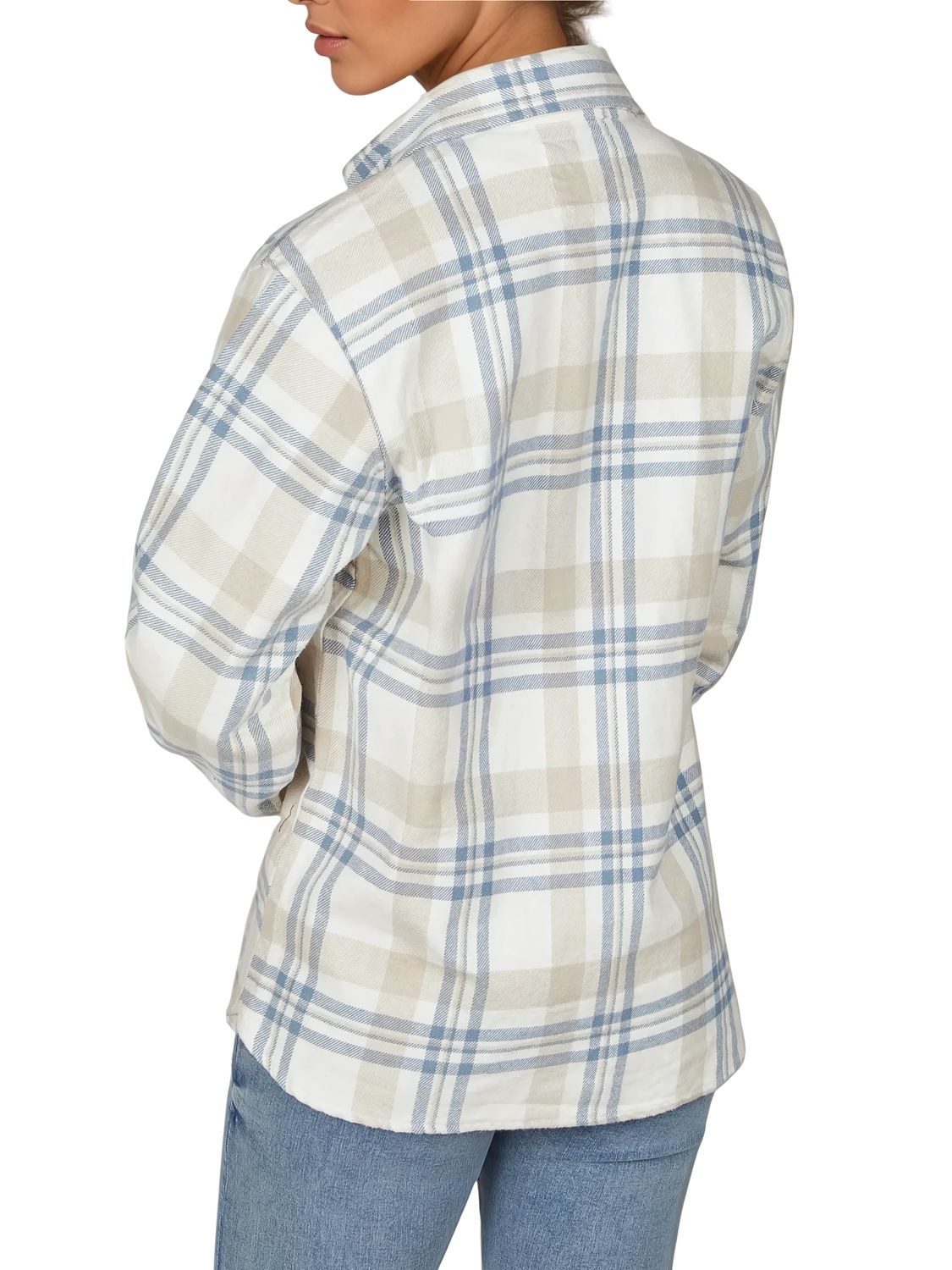 DENIMFY Hemdbluse Damen Karobluse DFIsabella Regular günstig online kaufen