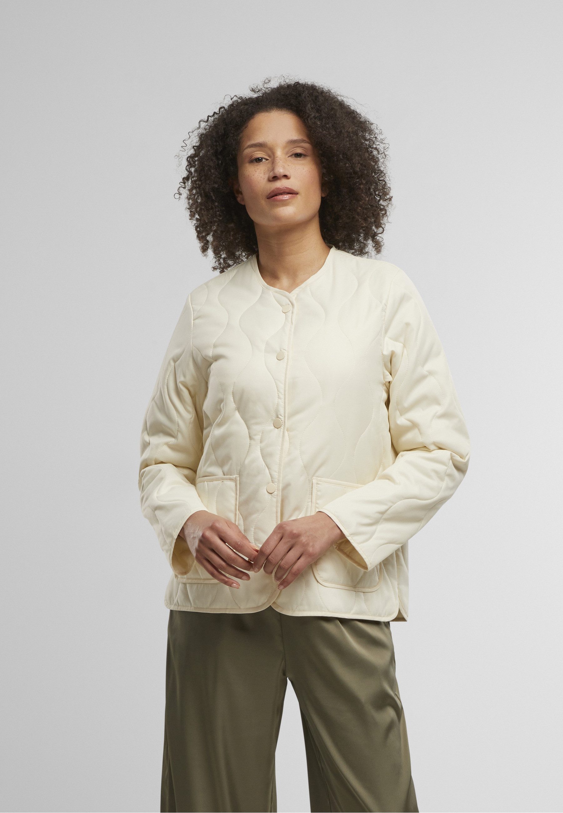 URBAN CLASSICS Allwetterjacke Urban Classics Ladies Quilted Jacket (1-St)