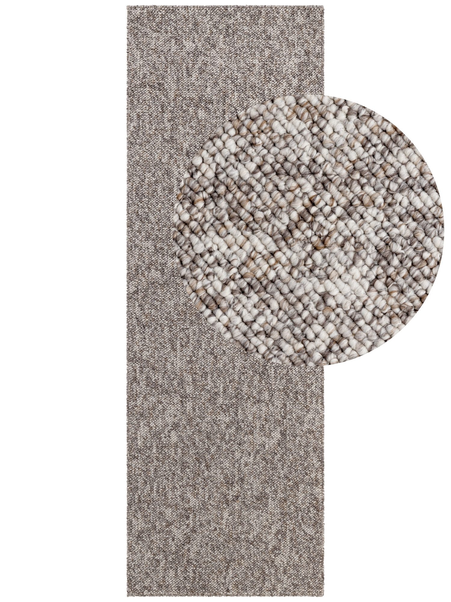ELLE DECORATION Teppich Rocco, rechteckig, Höhe: 10 mm, Läufer, waschbar, Wohnzimmer, Esszimmer, Woll-Optik
