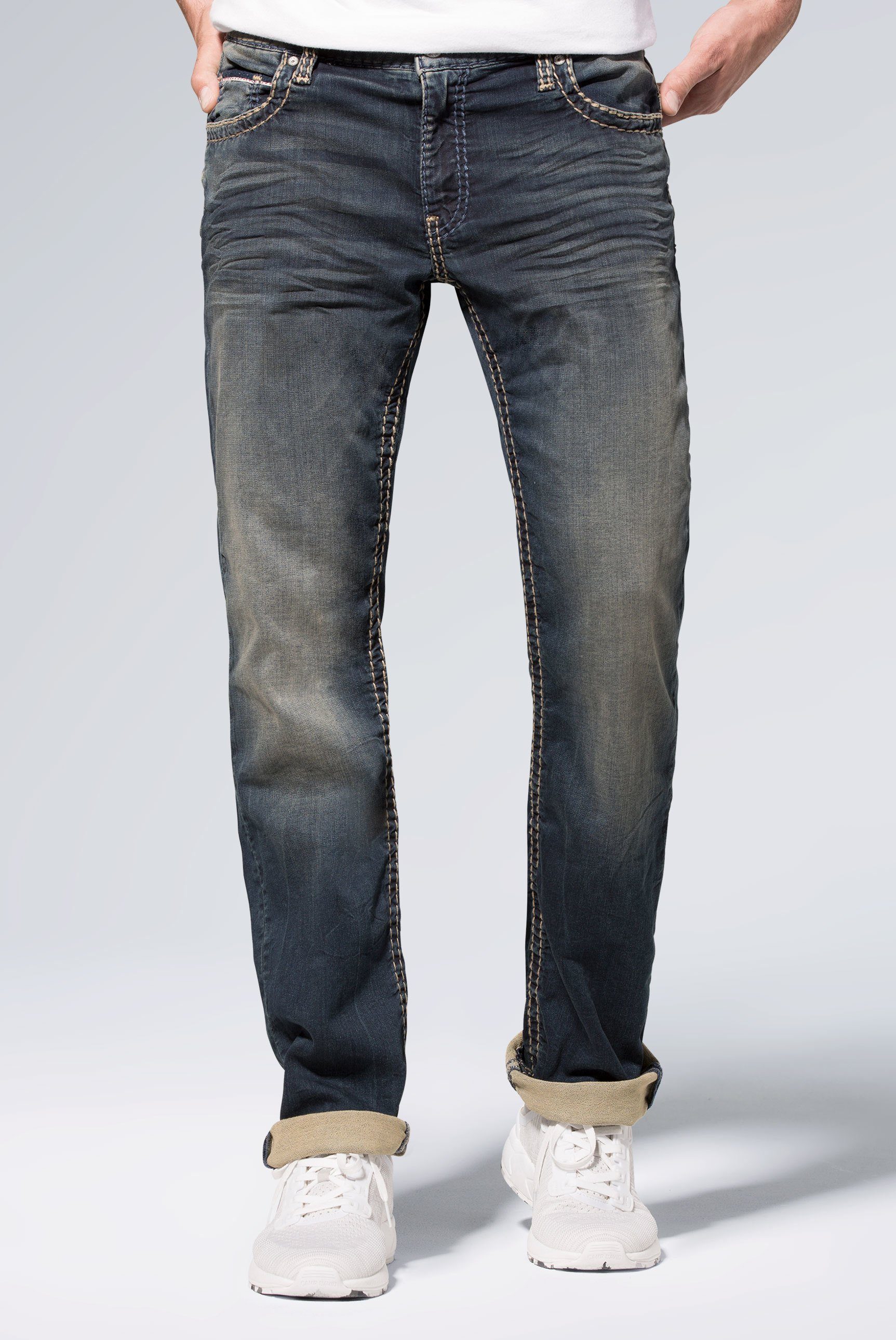 CAMP DAVID Comfort-fit-Jeans, Münztasche mit Ziernaht günstig online kaufen