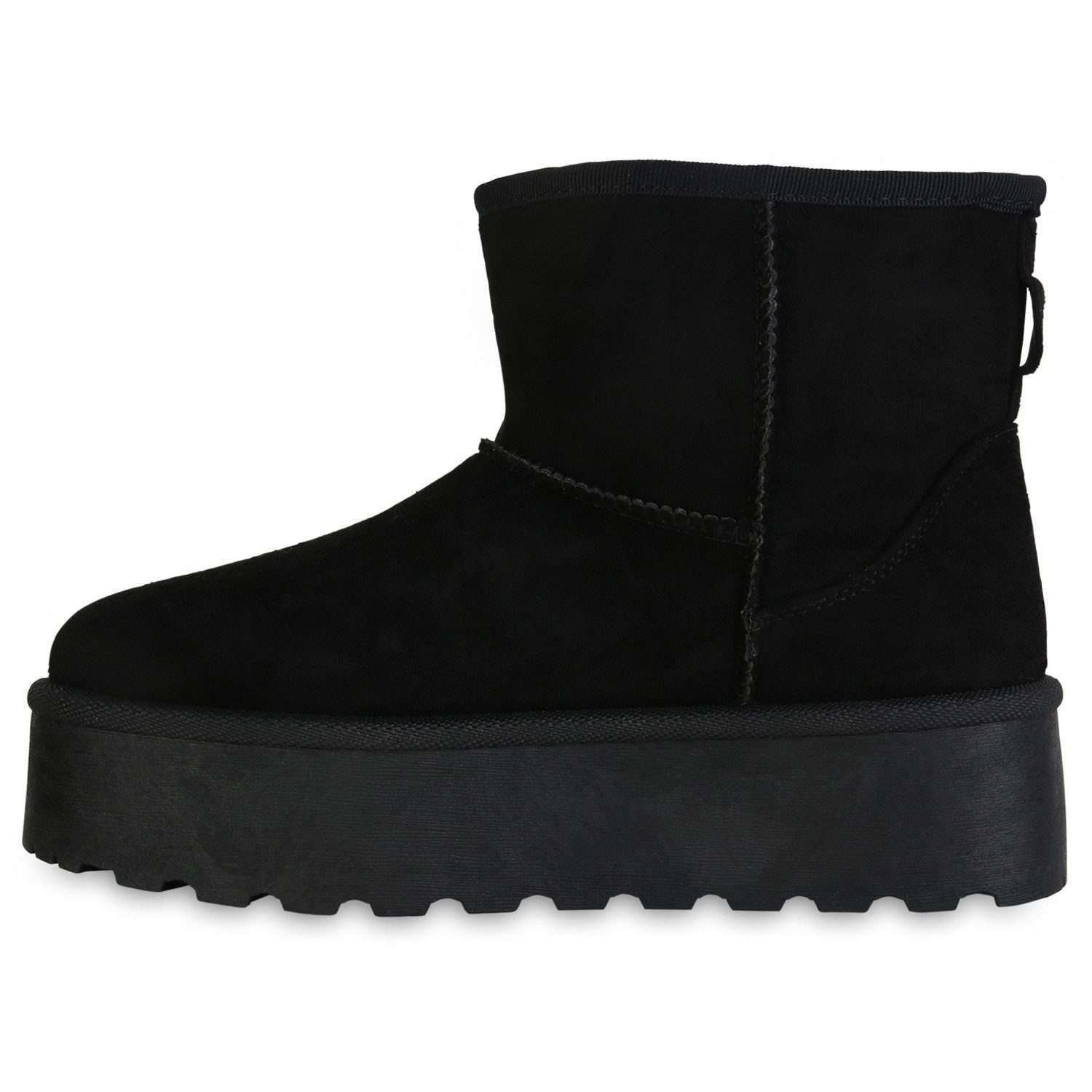 VAN HILL 840486 Plateaustiefelette Damen Warm Gefütterte Plateau Boots Stie günstig online kaufen