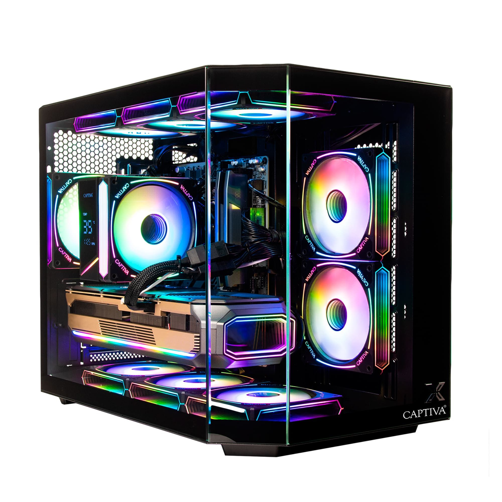 CAPTIVA Entry Gaming R10-2086 PC (AMD Ryzen 5 5500, GeForce® RTX™ 5060, 16 GB RAM, 500 GB SSD, Luftkühlung, WLAN, Windows 11 Home)