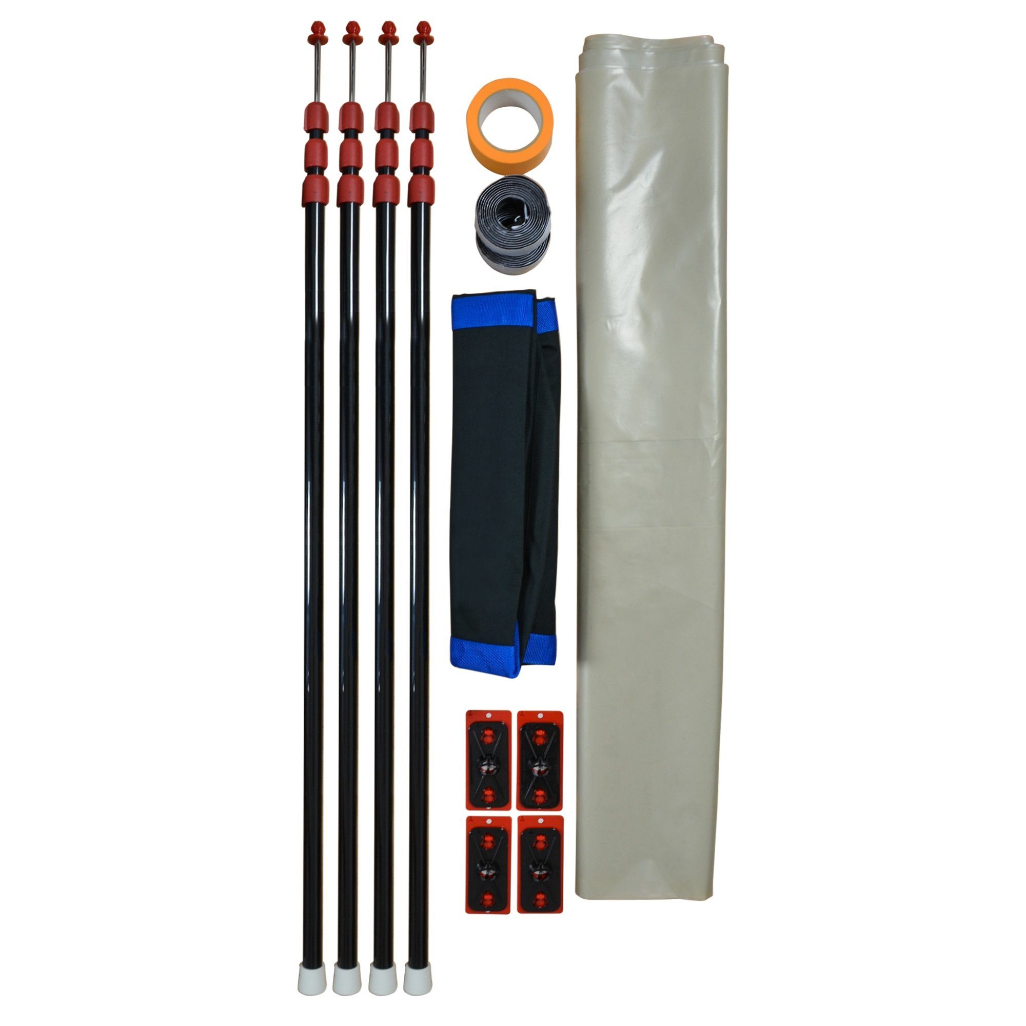 Scorprotect® Schutzfolie Staubschutzwand Set "Basic" Höhe 3,10 m x Breite 5,00 m