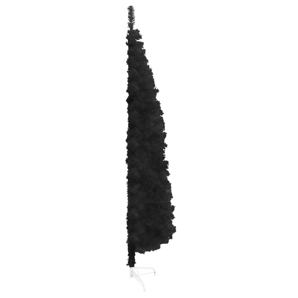 furnicato Künstlicher Weihnachtsbaum Künstlicher Schlank cm Schwarz 180 Ständer Halb-Weihnachtsbaum